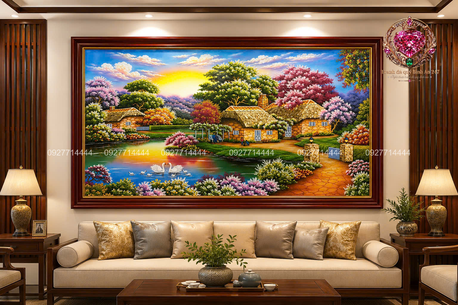 Tranh đá quý Chân Dung Theo Ảnh